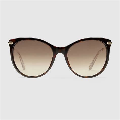 occhiali da sole cat eye gucci donna|Occhiali da sole cat eye in nero .